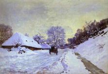 Haga click para ver la imagen ampliada the cart snow-covered road at honfieur with saint-simeon farm_ c_18671322.jpg